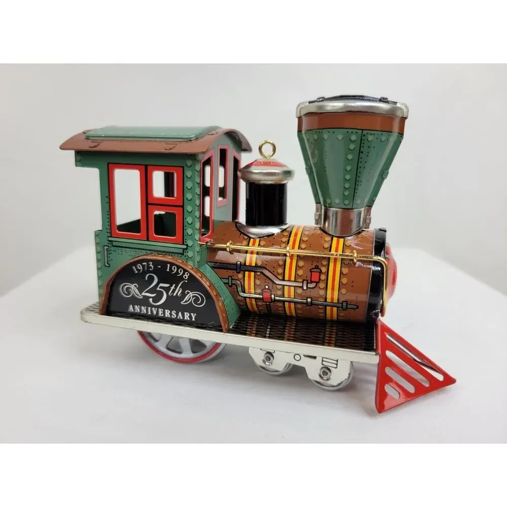 Hallmark Keepsake Tin Locomotive Ornament Anniversary Ed. Christmas 1998 NIB